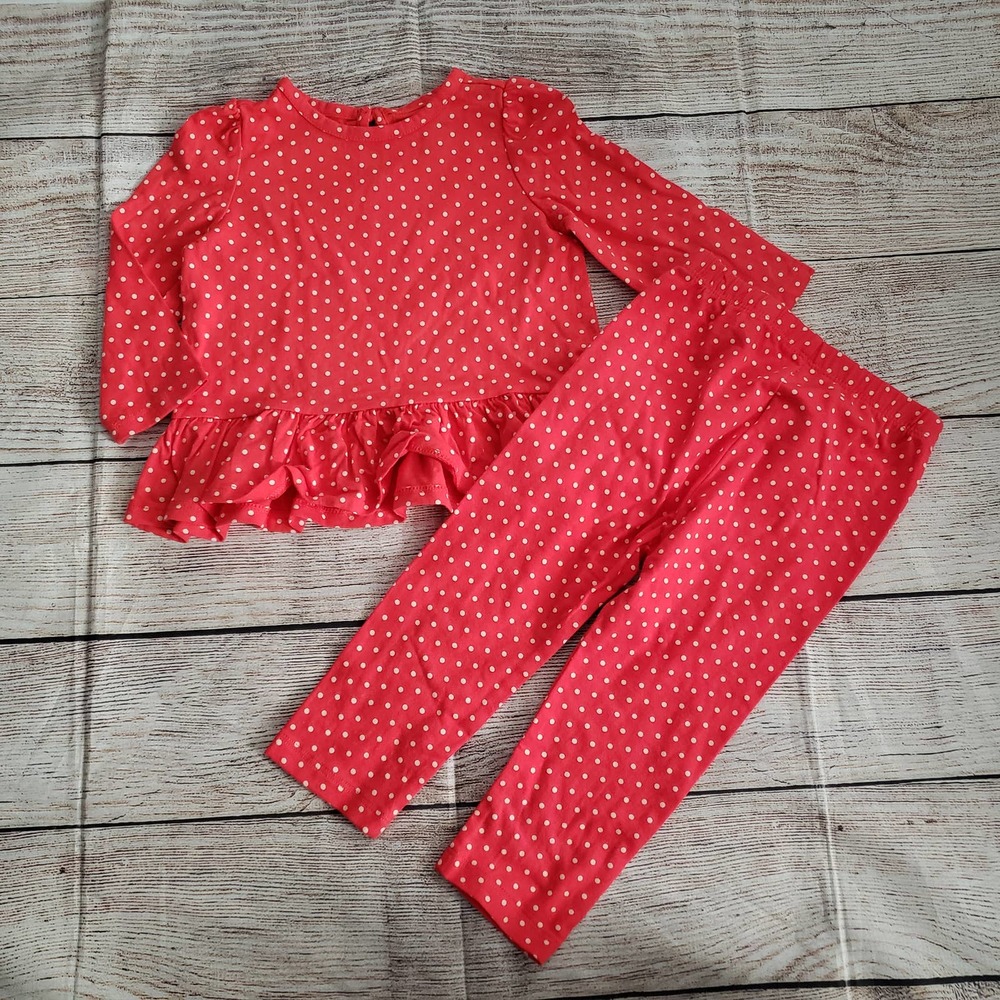 BABY GAP red polka dot girls two piece set